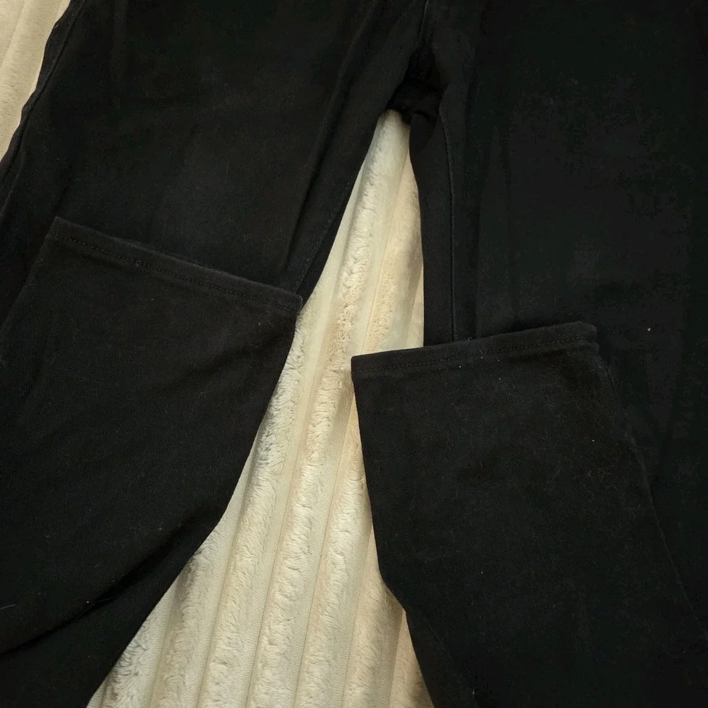 True Religion Men's Rocco Relaxed Skinny Jeans Size 30 Black Stretch Denim